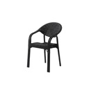 SILLA DE JARDIN BAMBO B018 SIMIL RATAN NEGRO