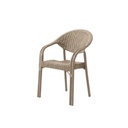 SILLA DE JARDIN BAMBO B018 SIMIL RATAN BEIGE