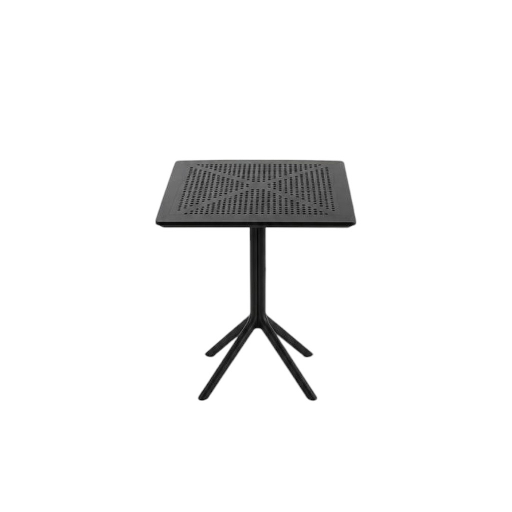 MESA DE JARDIN AMANDA A051 CUADRADA 80X80 NEGRO 