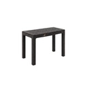 MESA DE JARDIN RATAN R061 90 X 150 CM NEGRO