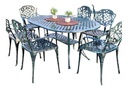 JUEGO DE JARDIN CHATEAUX X 6 SILLONES VERDE OVAL