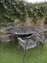 JUEGO JARDIN CHATEAUX X 6 SILLONES NEGRO PELTRE