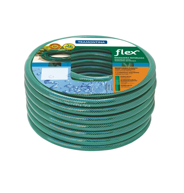 MANGUERA RIEGO P/JARDÍN TRAMONTINA FLEX 25 MTS 1/2&quot;, 79170250
