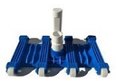 LIMPIAFONDO NATACLOR 8 RUEDAS EJE ACERO INOXIDABLE 90454 AZUL