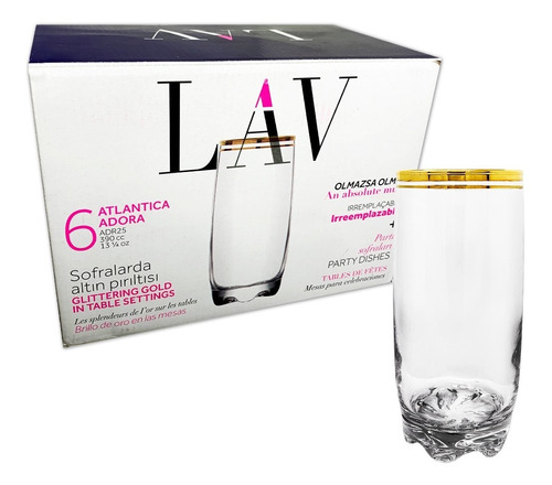 VASO ATLANTICA ORO X6 T/L 2640