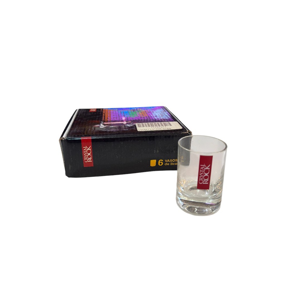 VASO LICOR X 6 CRISTAL ROCK 3786