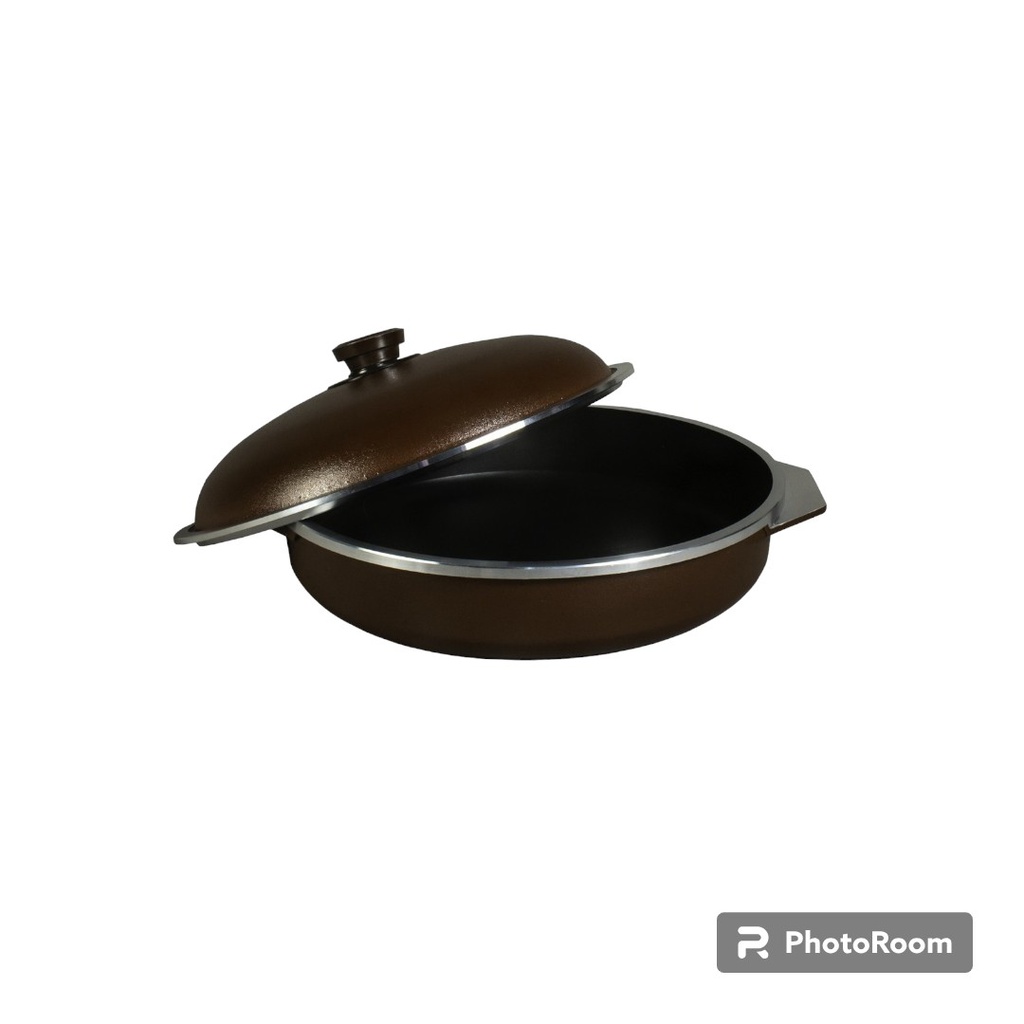 PAELLERA DOÑA TINA 4001 M MARRON CON ANTIADHERENTE