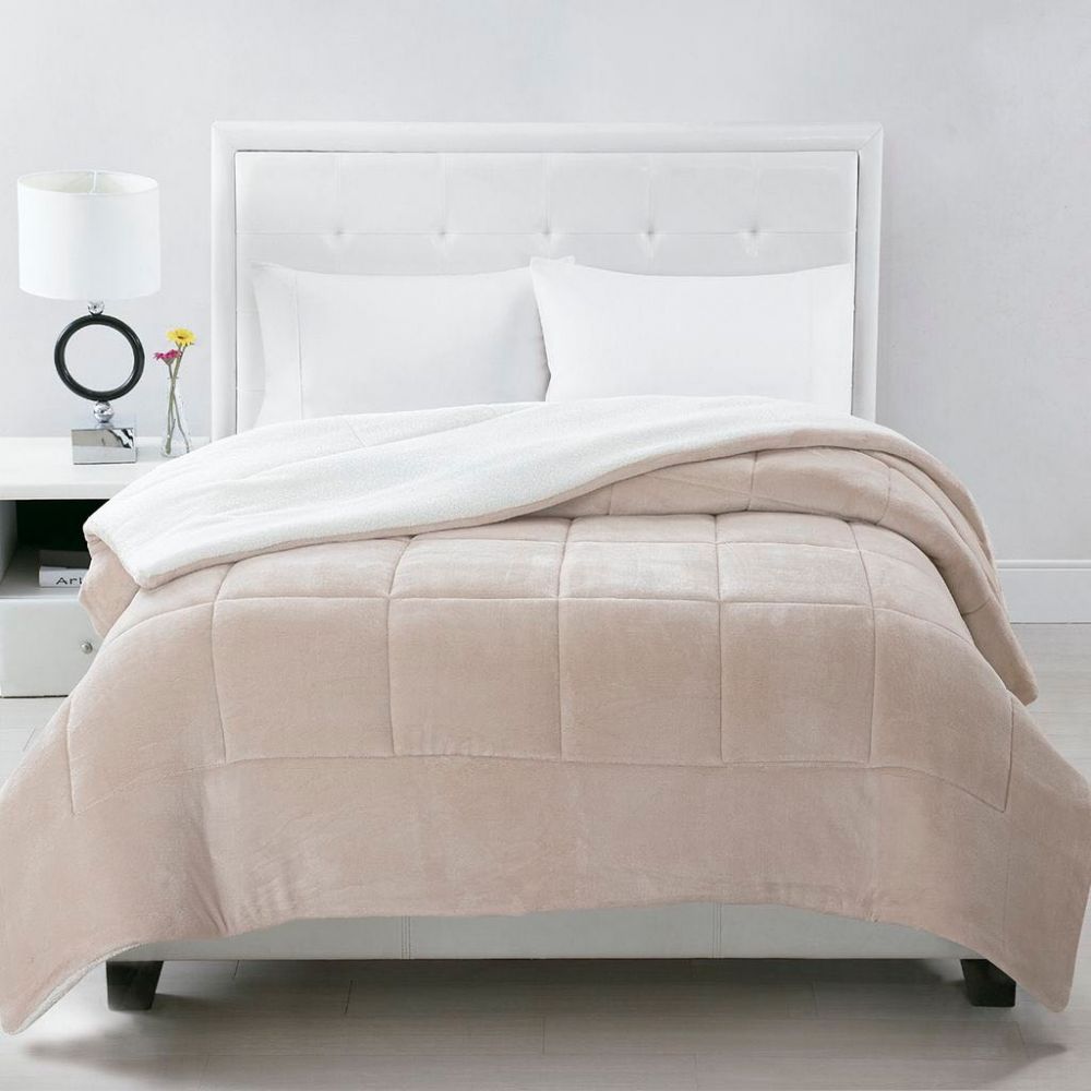 ACOLCHADO CORDERITO LUXURY SOFT CONFORTER KING 280X230 NATURAL 916