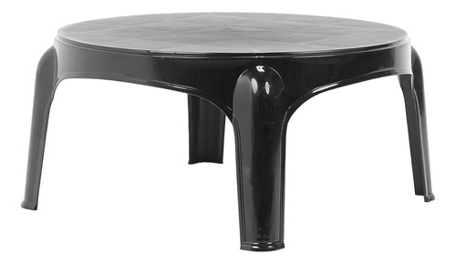 MESA GARDEN LIFE PUKET F435001E REDONDA NEGRA