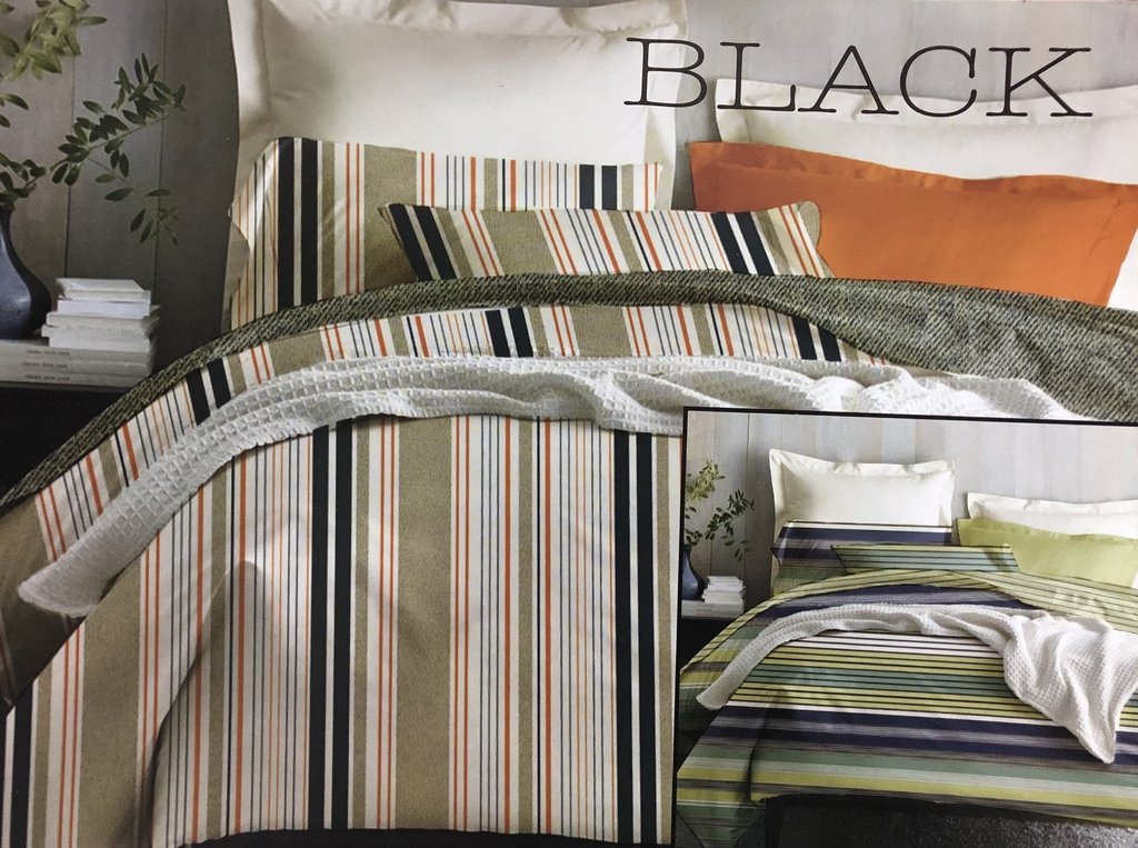 SABANA 1,5 PL TRISET BLACK P BALMAIN ESTAMP 511321 un