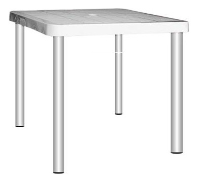 MESA GARDEN LIFE TIMBU F407000 BLANCA 75X75
