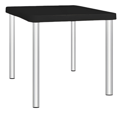 MESA GARDEN LIFE TIMBU F407001 NEGRA 75X75