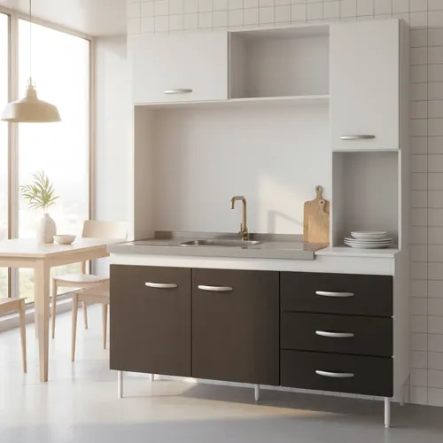 COCINA COMPACTA DELOS DL682/1BR 1.55