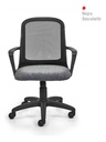 SILLA PORTANTINO FRESA 711420 NEGRA CUEROTEX GRIS