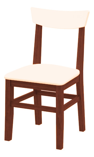 SILLA INMACOL MEDITERRANEO CURVA TAPIZ CAOBA 140-2