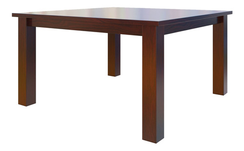 MESA INMACOL CUADRADA 130X130 CORPUS CAOBA 355-2