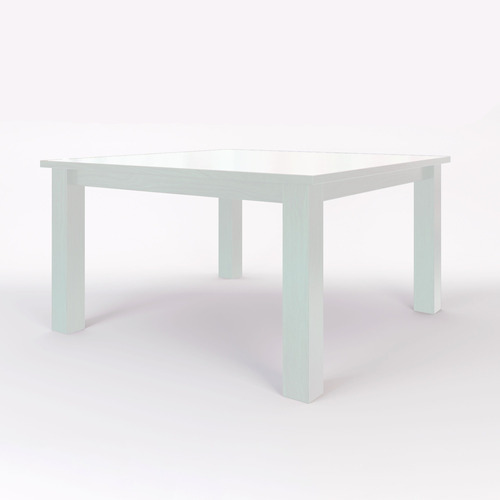 MESA INMACOL CUADRADA 130X130 CORPUS BLANCO 355-5