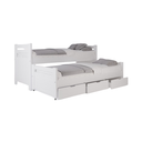 CAMA INMACOL DOBLE C/CAJONERA BLANCO 213-5