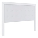 RESPALDO P/SOMMIER INMACOL 160x120 118-5 BLA  ECO CUERO