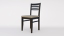 SILLA INMACOL CORPUS 350-4 TAPIZADA WENGUE