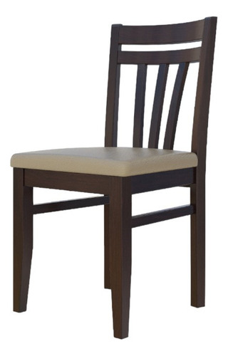 SILLA INMACOL CORPUS REMIX TAPIZADA CAOBA 356-2