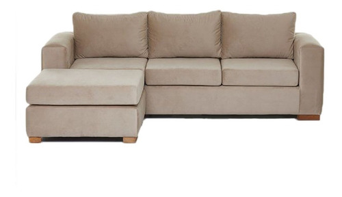 SOFA ESQUINERO GEMA CHENILLE C/BANQUETON