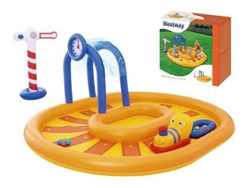 INFLABLE PILETA BESTWAY TREN GIGANTE 2.85*2.24*1.19