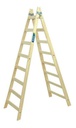 ESCALERA MADERA DOBLE Nº 8