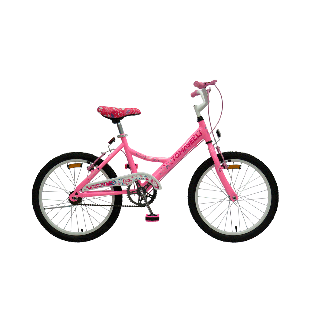 BICICLETA TOMASELLI LADY LADY20 C/ACCESORIOS ROSA CREMA