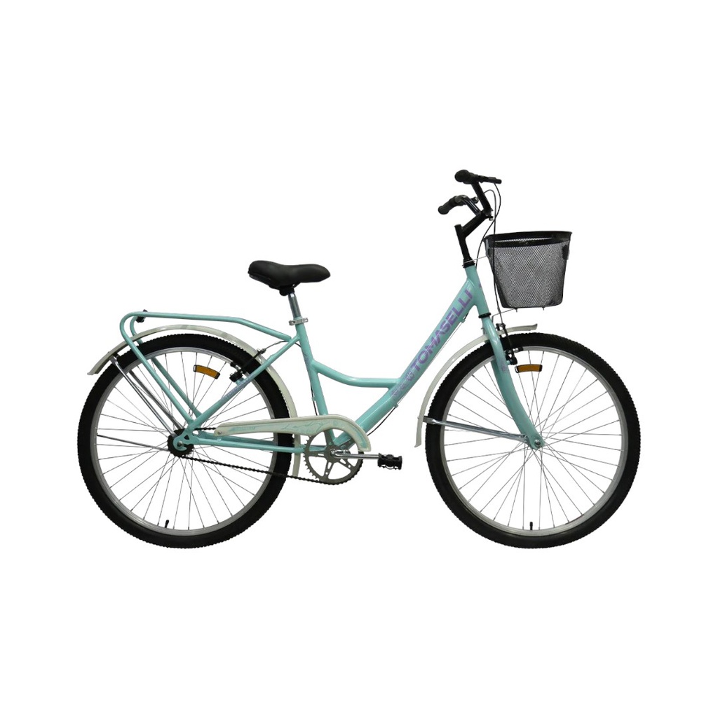 BICICLETA TOMASELLI LADY ROD 24 VERDE LILA