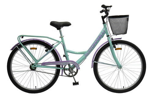 BICICLETA TOMASELLI LADY 26 C/ACCESORIOS LADY26 VERDE AGUA