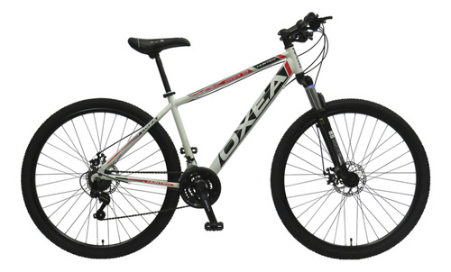 BICICLETA OXEA HUNTER ROD29 BLANCO NEGRO ROJO