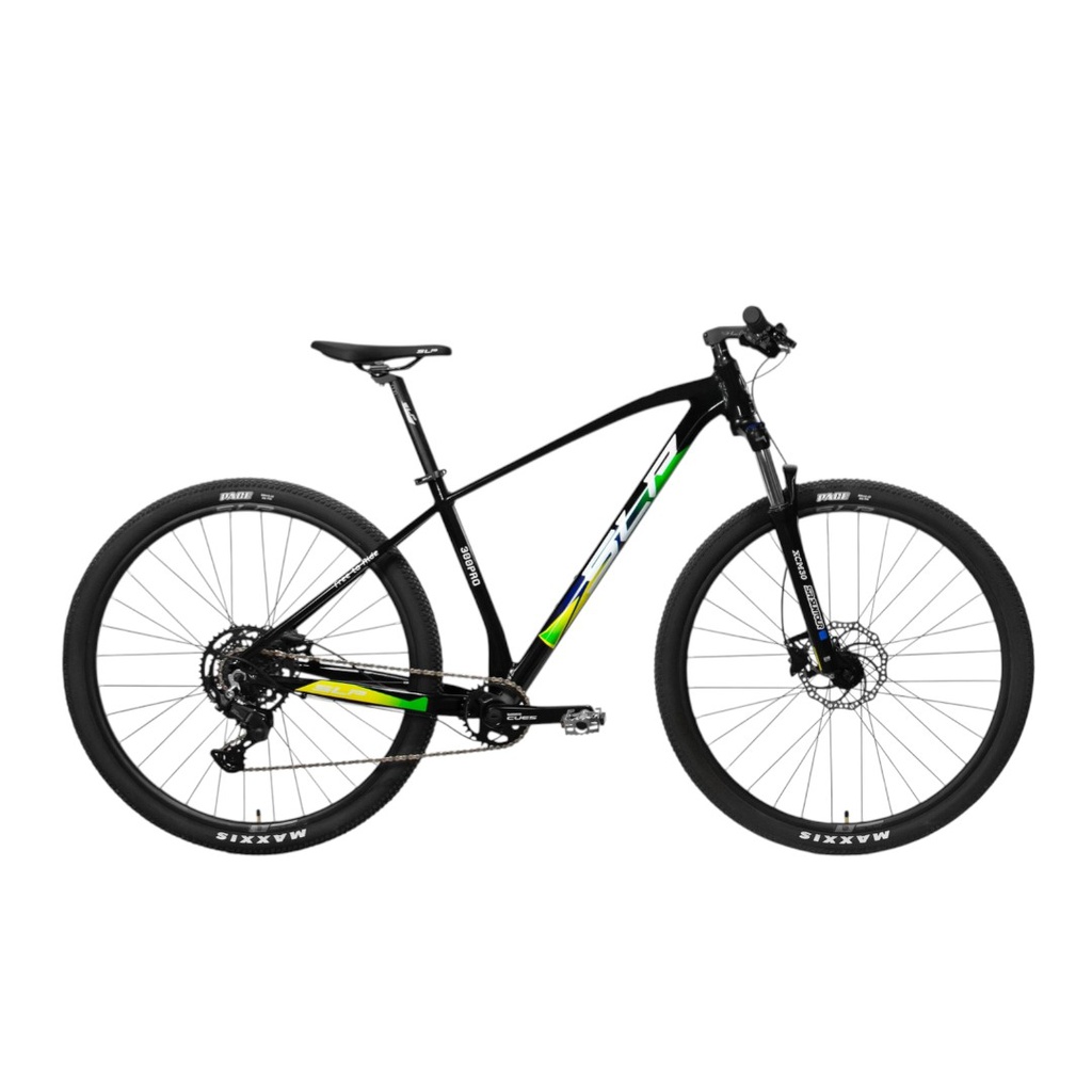 BICICLETA SLP MTB ALUMINIO 300 PRO R29 2025 T18 NEGRO BLANCO AMARILLO 0017226