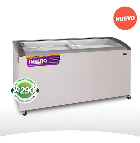 FREEZER INELRO HORIZONTAL FIH-550 PI PLUS GRIS