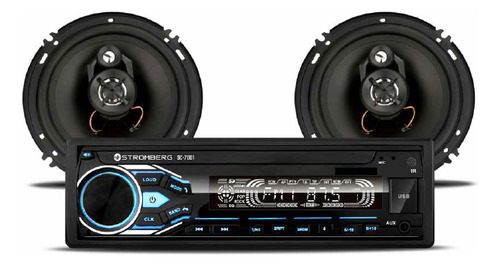 AUTOESTEREO STROMBERG A 7001 25WX4 USB SD AUX CON 2 PAR