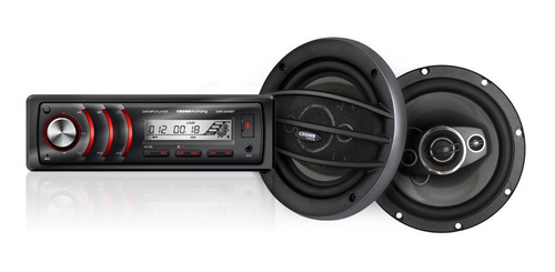 AUTOESTEREO CROWN MUSTANG DMK-8000BT + PARLANTES