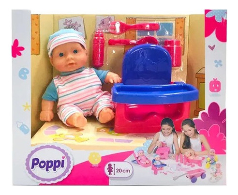 JUGUETE POPPI BEBE CON SILLITA M28070W