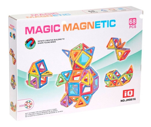 JUGUETE MAGIC MAGNETIC 68 PIEZAS SH8616