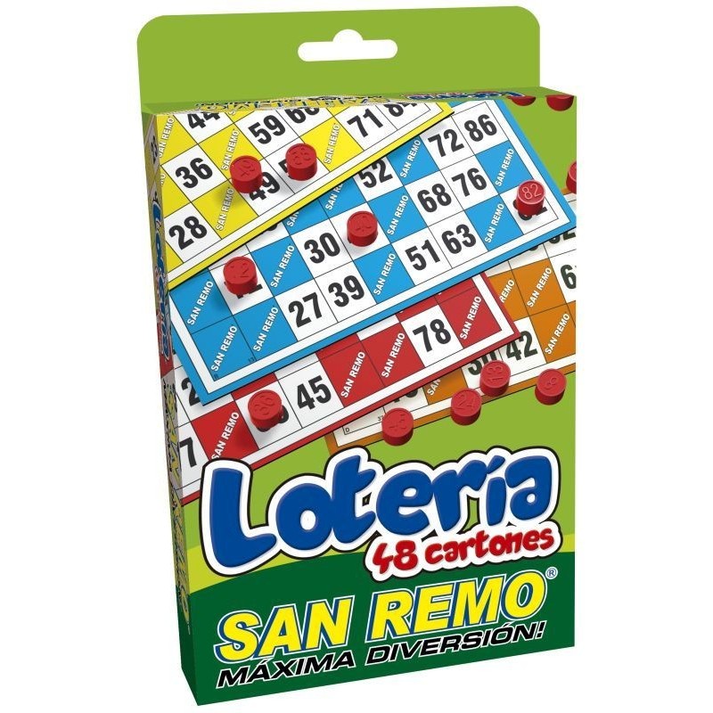 JUEGO DE MESA SAN REMO LOTERIA 48 CART BOL PLAST 34482