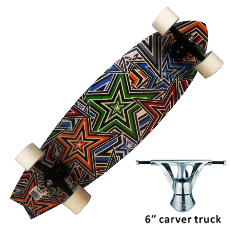 JUGUETE PATINETA LONGBOARD 40X9.5" RUE.70X51MM ART 070