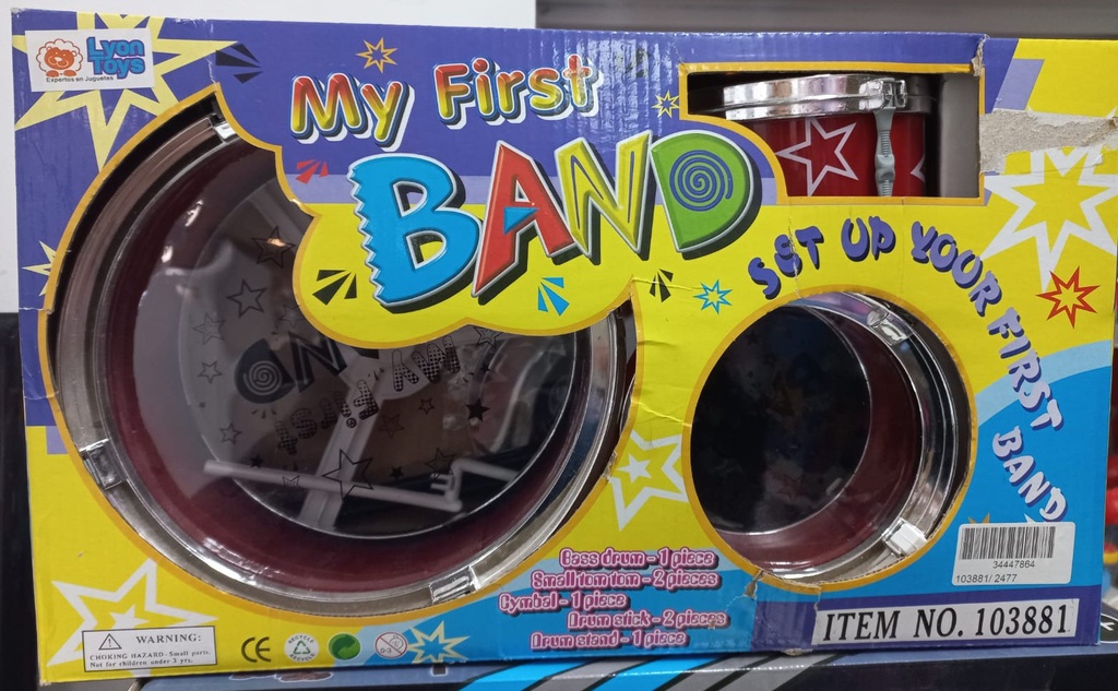 JUGUETE MY FIRST BAND BATERIA 103881 COD 2477