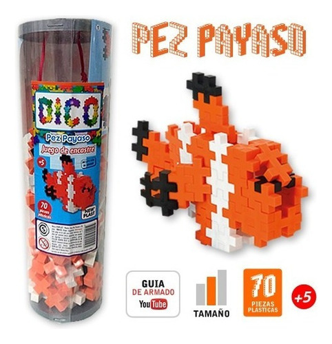 JUEGO DE ENCASTRE PEZ PAYASO 512 70 750512