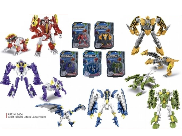 JUGUETE DITOYS CONVERTIBLE BEAST FIGHTERS 2404