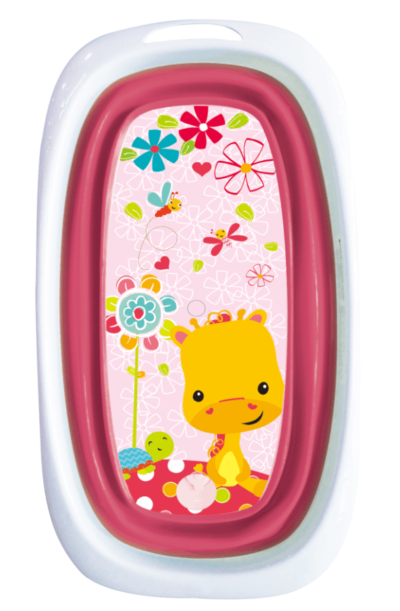 BAÑERA BEBESIT PLEGABLE ROSA 4215 B