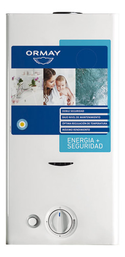 CALEFON ORMAY 14 LTS GE BLANCO C/ENC.