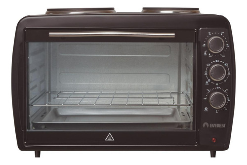 HORNO ELEC EVEREST EV 45 H NEGRO C/HORNALLA FORZA Y LUZ