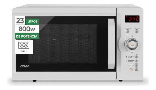MICROONDAS ATMA MD1723GN 23L C/GRILL