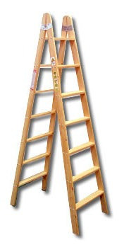 ESCALERA MADERA DOBLE Nº  7