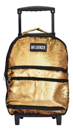 MOCHILA CON CARRO SEACUENS INFLUENCER LSYD DORADO 94.1151