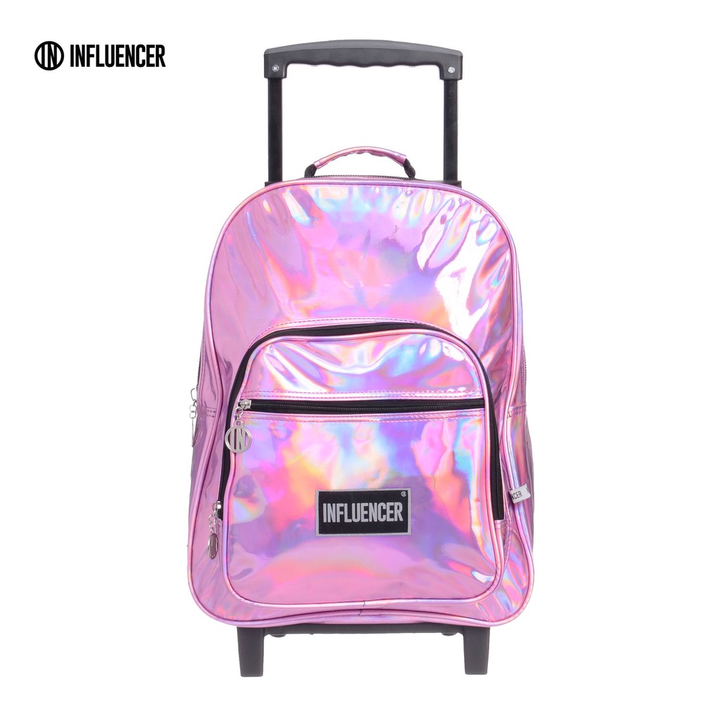 MOCHILA CON CARRO TORNASOLADA LSYD ROSA 94.9800